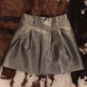 MADEWELL Metallic Pleated Skirt - Size 0